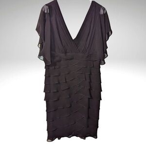 Adrianna Papell Dark Purple Formal Dress Women’s size 14
